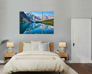 Obraz na plátně Hory a jezero