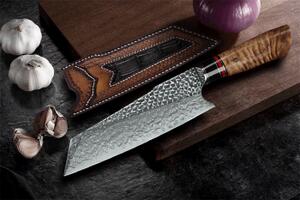 Prémiový kuchyňský santoku nůž PEDWIFE 7.7