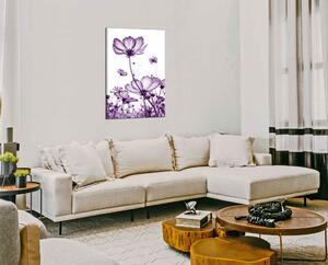 Obraz na plátně Fialové květy