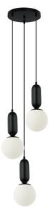 ITALUX PND-02340-3S-BK Aldeva závěsné svítidlo 3xE27 D400mm černá, bílá