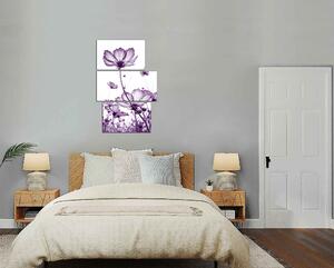 Obraz na plátně Fialové květy