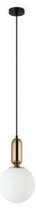 ITALUX PND-02340-1M-BRO Aldeva závěsné svítidlo 1xE27 D200mm černá, starožitná bronzová, bílá