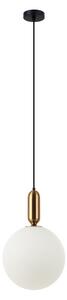 ITALUX PND-02340-1L-BRO Aldeva závěsné svítidlo 1xE27 D300mm černá, starožitná bronzová, bílá