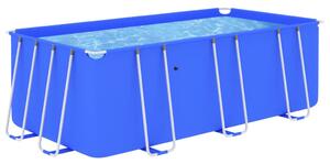Bazén s ocelovým rámem 400 x 207 x 122 cm modrý