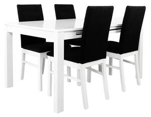 ASSEN STO rozkládací jídelní stůl, bílá/bílý lesk
