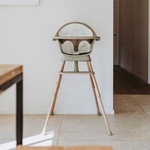Béžová plastová jídelní židlička Quax Ultimo 62 - 92 cm