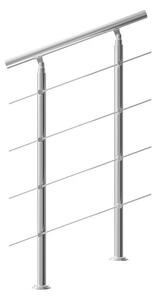 Deuba Schodišťové zábradlí 4 vzpěry - 80 cm