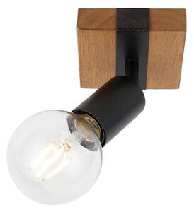 ITALUX SPL-2079-1 Molini nástěnné bodové svítidlo/spot 1xE27 černá, dřevo
