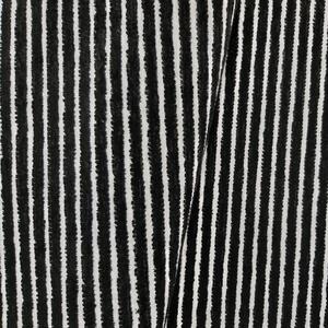 Makro Abra Kusový koberec pratelný DIAMOND 01 vodorovně pruhovaný protiskluzový černý bílý Rozměr: 200x290 cm