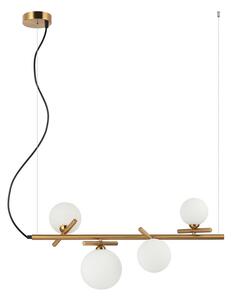 ITALUX PND-5622-4-BRO-W Reverso závěsné svítidlo 4xG9 mosaz, bílá