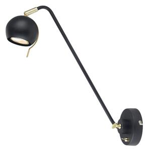 MB-H16049TLK-1-B / G ITALUX Charissa industriální nástěnné svítidlo 1X35W GU10 IP20