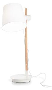Ideal Lux 282091 AXEL stolní lampička 1xE27 bílá, dřevo