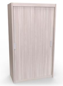 Skříň MIA XL s posuvnými dveřmi Jasan šedý, Šířka: 120 cm