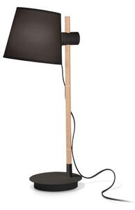 Ideal Lux 272238 AXEL stolní lampička 1xE27 černá, dřevo