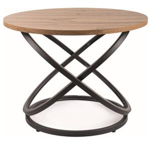 Přístavný stolek IUS dub artisan/černá