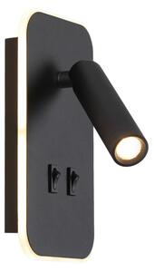 Italux WL-83957-1-BK LED bodové nástěnné svítidlo Doria | 8W LED | 559lm | 3000K