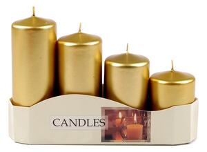 Adventní svíčky sestupné - 5 zlatá perleť