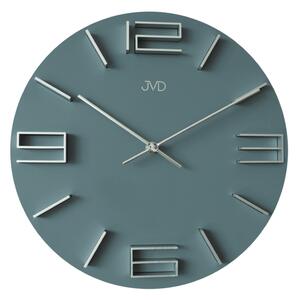 Designové kovové kulaté moderní hodiny JVD HC32.2 s 3D číslicemi POSLEDNÍ KS STAŇKOV (POŠTOVNÉ ZDARMA!!)