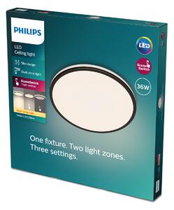Philips 8719514432086 Ozziet stropní svítidlo LED 36W/3900lm 2700K černá SceneSwitch