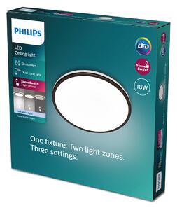 Philips 8719514431966 Ozziet stropní svítidlo LED 18W/2000lm 4000K černá SceneSwitch