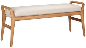 TABURETOVÁ LAVICE, dřevo, textil, 119/51/39 cm MID.YOU - Online Only lavice, Online Only