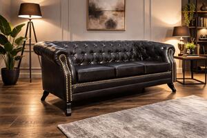 Pohovka Chesterfield Bristol 3M Antik Brown