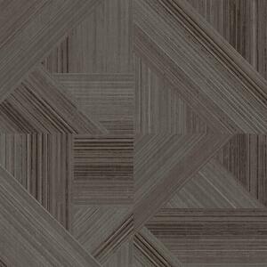 Hnědo-šedá vliesová geometrická tapeta na zeď, 43849, Terra, Cristiana Masi by Parato