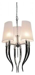 AZzardo AZ0028 DECOline DIABLO 3 WHITE stropní závěsné svítidlo 6xE14 11W IP20 bílá / chrom