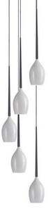 AZzardo AZ0311 DECOline Izzat 5 WHITE stropní závěsné svítidlo 5xE14 50W IP20 lesklá bílá