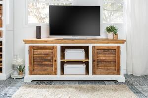 Televizní stolek SARDINIE 160 CM masiv mango Nábytek | Obývací pokoj | Televizní stolky