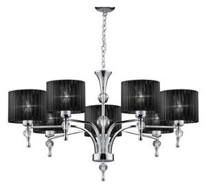 AZzardo AZ0500 DECOline IMPRESS 7 BLACK stropní závěsné svítidlo 7xE27 50W IP20 černá