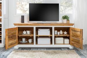 Televizní stolek SARDINIE 160 CM masiv mango Nábytek | Obývací pokoj | Televizní stolky