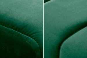 Smaragdová sametová lavice Petit Beaute