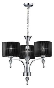 AZzardo AZ0498 DECOline IMPRESS 3 BLACK stropní závěsné svítidlo 3xE27 50W IP20 černá
