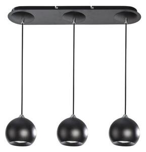 AZzardo AZ0743 DECOline koulí 3 BLACK stropní závěsné svítidlo 3xGU10 50W IP20 černá