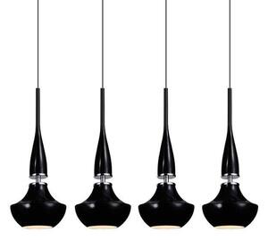 AZzardo AZ0885 DECOline Tasos 4 BLACK stropní závěsné svítidlo 4xE14 25W IP20 černá
