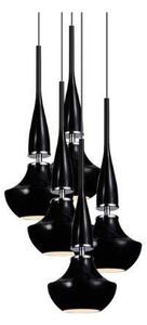 AZzardo AZ0981 DECOline Tasos 5 BLACK stropní závěsné svítidlo 5xE14 25W IP20 černá