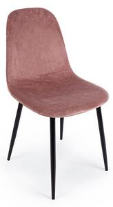 Židle irelia velvet růžová