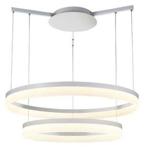 AZzardo AZ1295 DECOline ZOLA 80/60 WHITE stropní závěsné LED svítidlo 2xLED 32 / 24W / 5600lm IP20 bílá