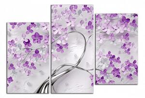 Obraz na stěnu Strom a fialové květy