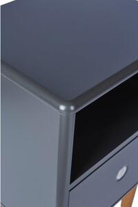Tmavě šedý noční stolek Tom Tailor Color Box