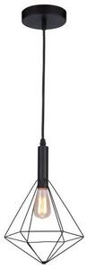 AZzardo AZ2139 DECOline DIAMOND 1 BLACK stropní závěsné svítidlo 1xE27 60W IP20 černá