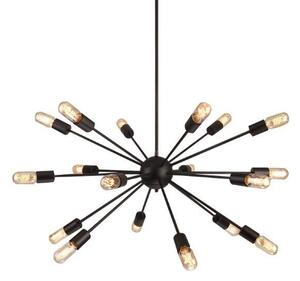 AZzardo AZ1657 DECOline ORBIT BLACK stropní závěsné svítidlo 18xE27 60W IP20 černá