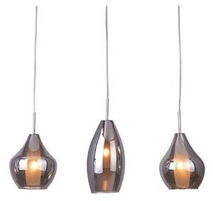 AZzardo AZ2149 DECOline AMBER MILANO 3 CHROME stropní závěsné svítidlo 3xG9 40W IP20 chrom