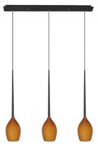 AZzardo AZ2322 DECOline Izzat 3 MATT AMBER stropní závěsné svítidlo 3xE14 50W IP20 jantar