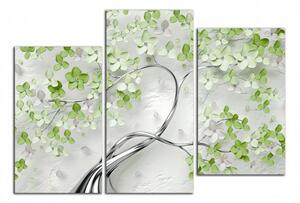 Obraz na stěnu Strom a zelené květy