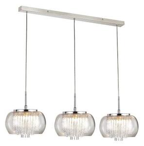AZzardo AZ2453 DECOline REGO 3 LINE stropní závěsné svítidlo 3xG9 40W IP20 čiré sklo / chrom