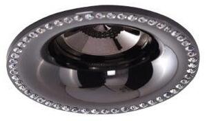 AZzardo AZ2731 Technoline ADAMO MIDS DIAMOND BLACK zápustné svítidlo 1xGU10 50W IP20 černá / chrom