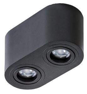 AZzardo AZ2821 Technoline BRANT 2 BLACK přisazené bodové svítidlo / spot 2xGU10 50W IP20 černá