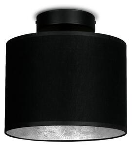 Černé stropní svítidlo s detailem ve stříbrné barvě Sotto Luce Mika XS CP, ⌀ 20 cm